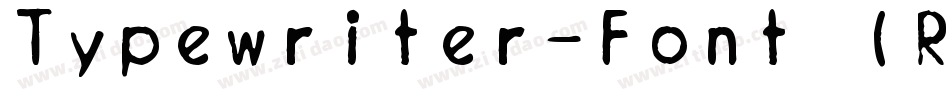 Typewriter-Font (Royal 200)字体转换